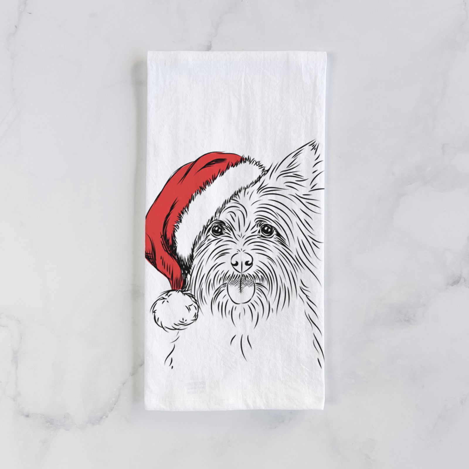 Calum the Cairn Terrier Tea Towel