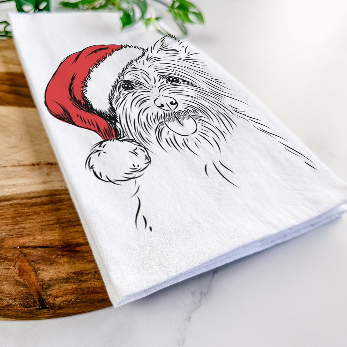 Calum the Cairn Terrier Tea Towel