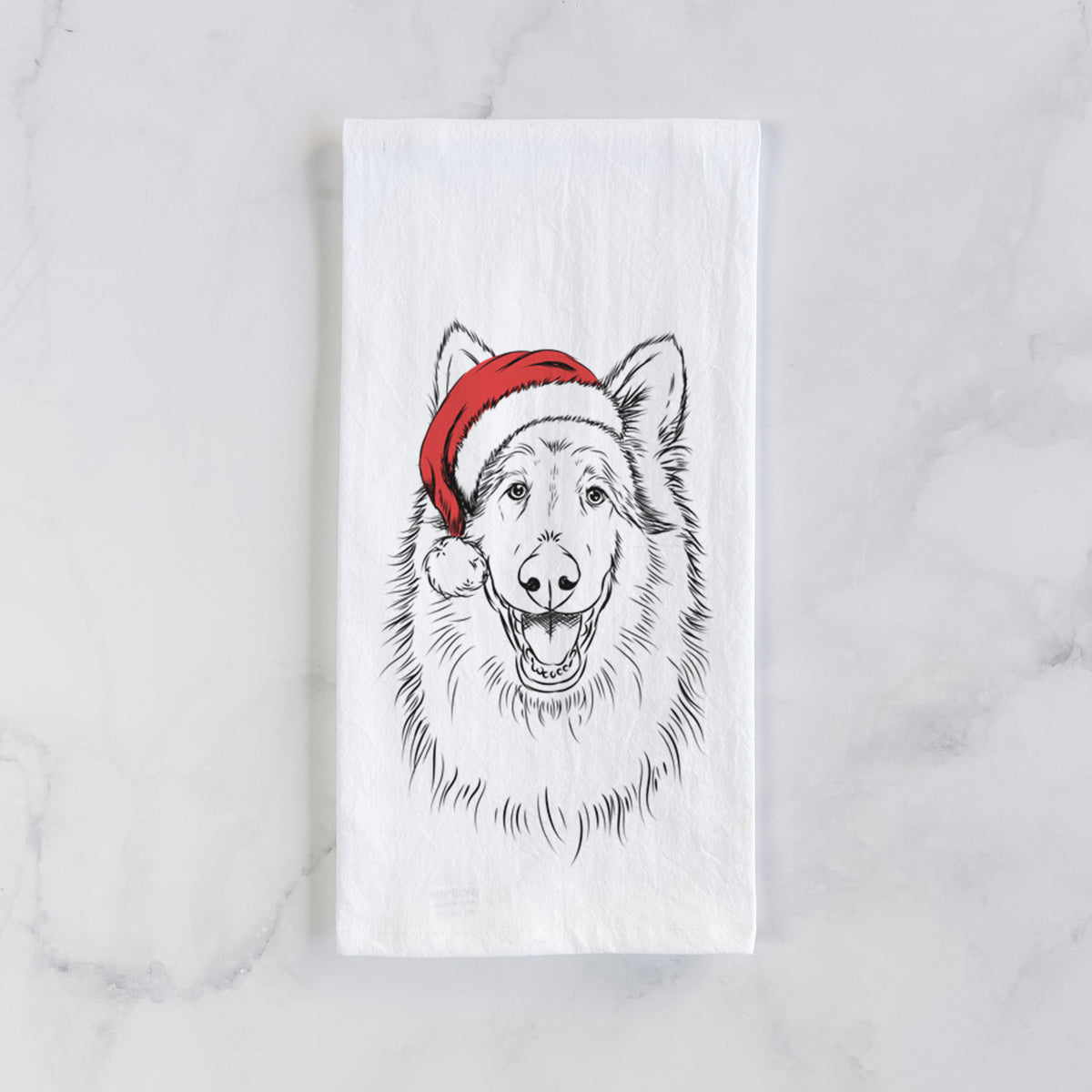 Cannon the Rough Collie Tea Towel