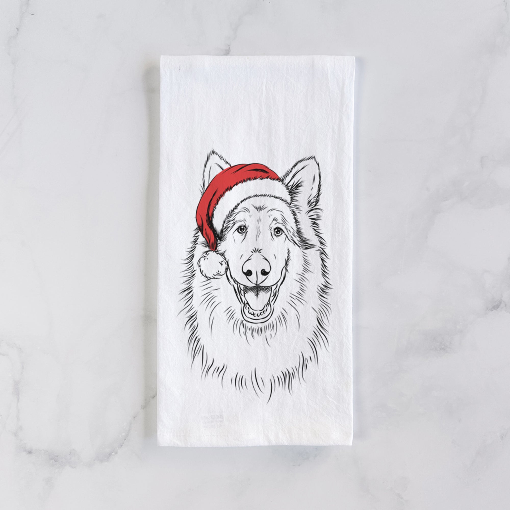 Cannon the Rough Collie Tea Towel