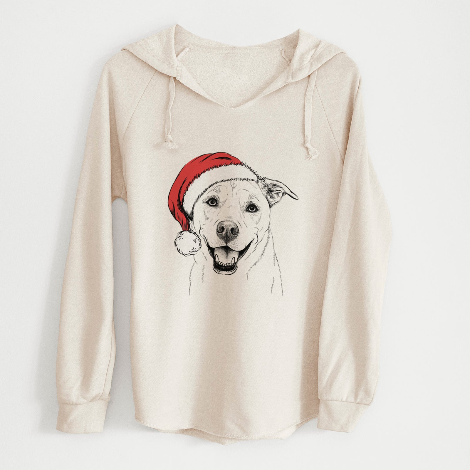 Santa Carl the Mixed Breed - Cali Wave Hooded Sweatshirt