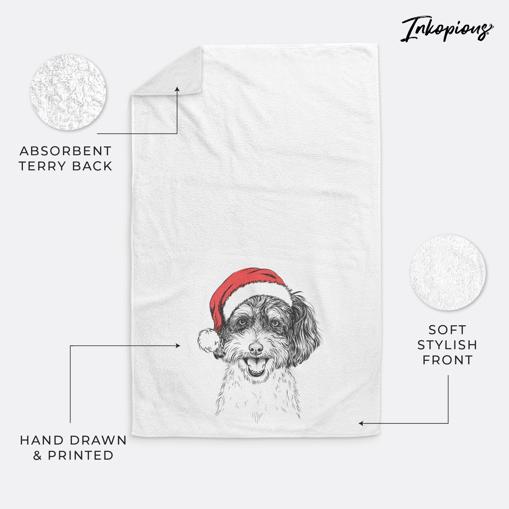 Carlos the Cavapoo Premium Hand Towel