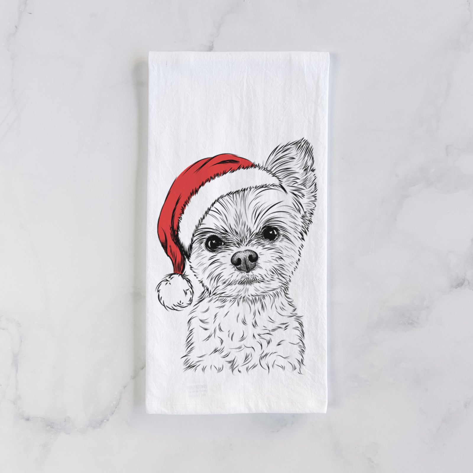 Chance the Yapper the Yorkshire Terrier Tea Towel
