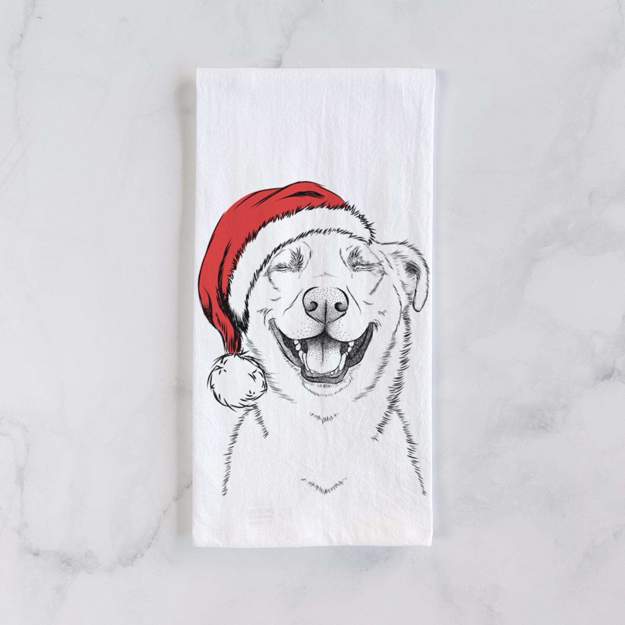 Chancellor the Mixed Breed Tea Towel