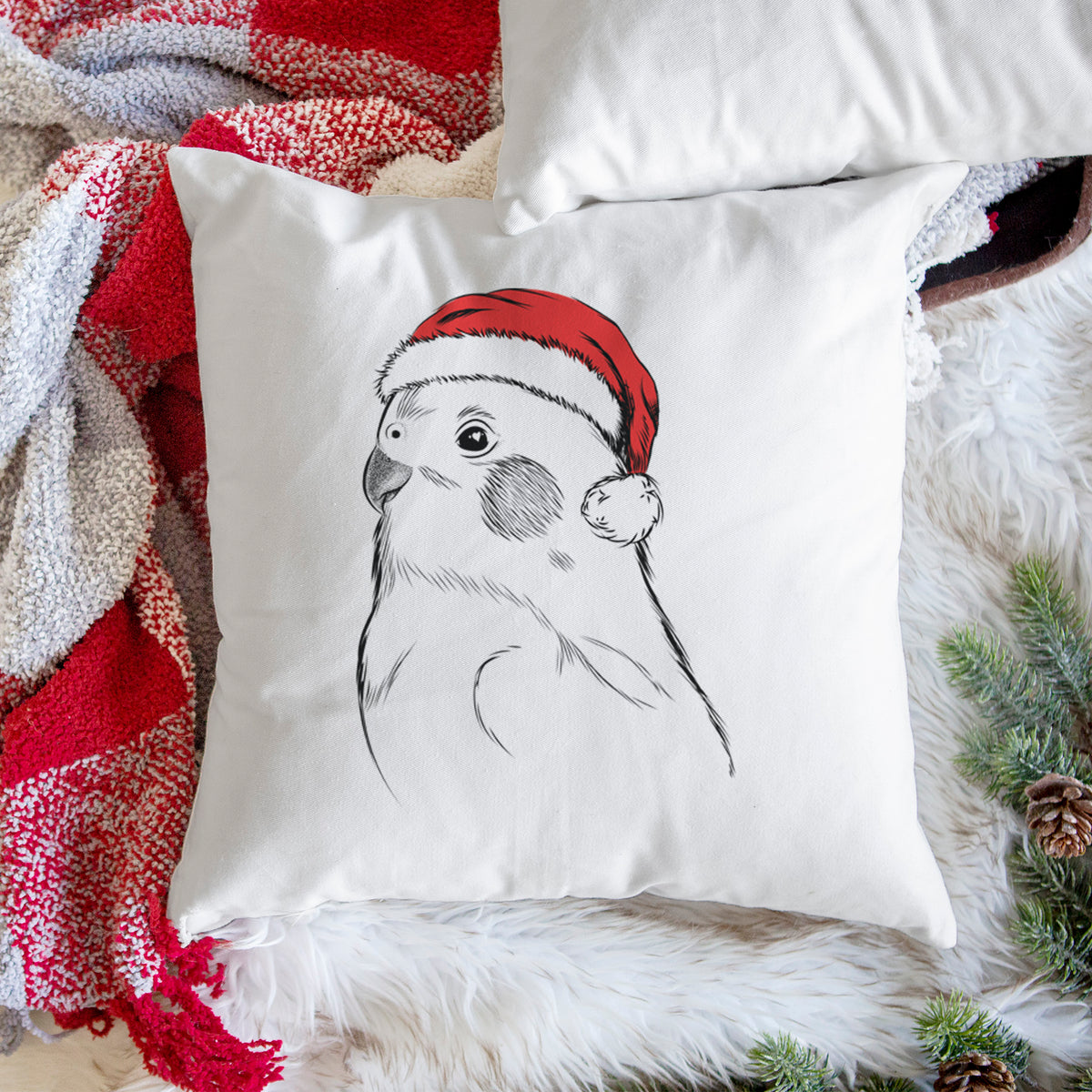 Charlie the Cockatiel - Throw Pillow Cover