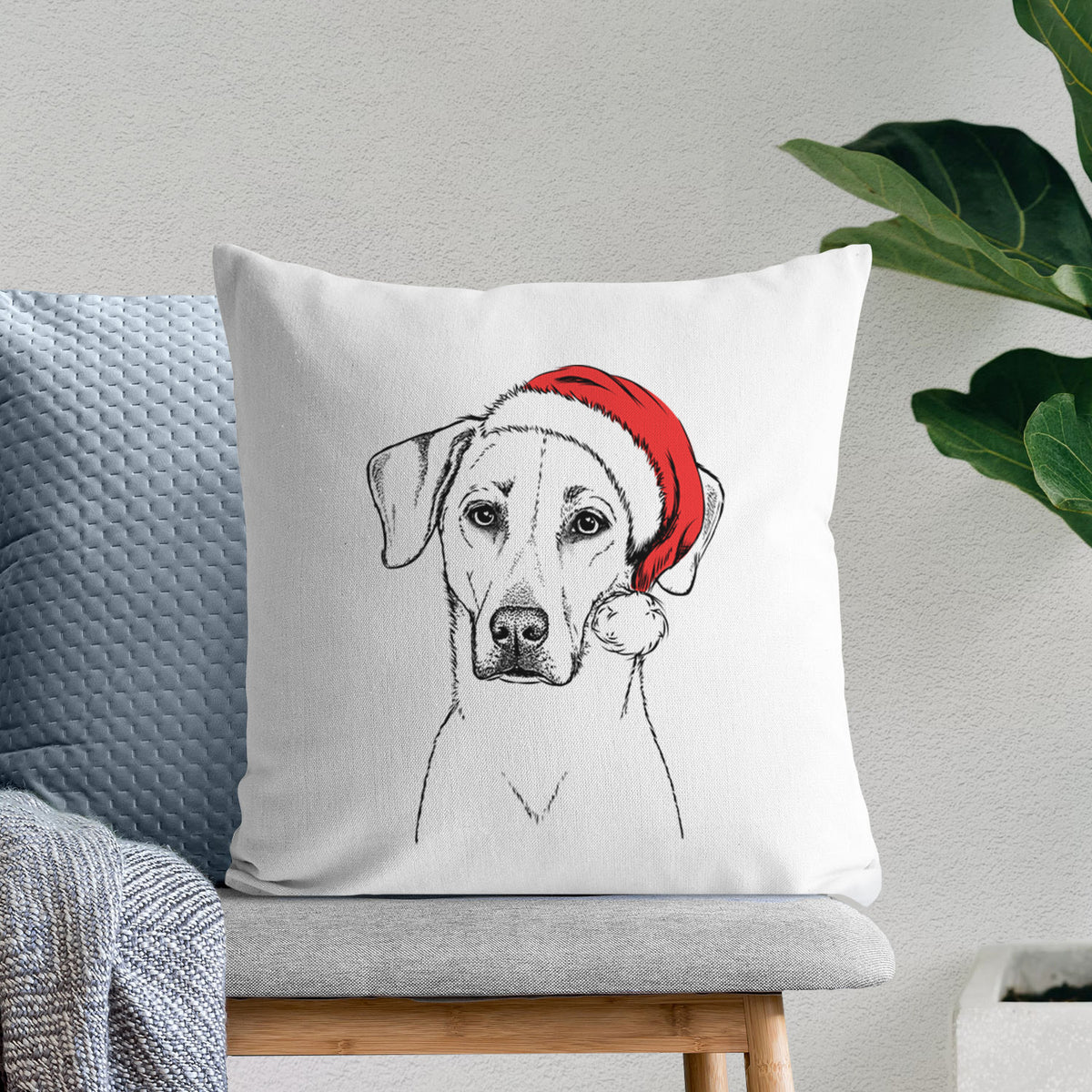 Charlie Girl the Yellow Lab - Throw Pillow Cover