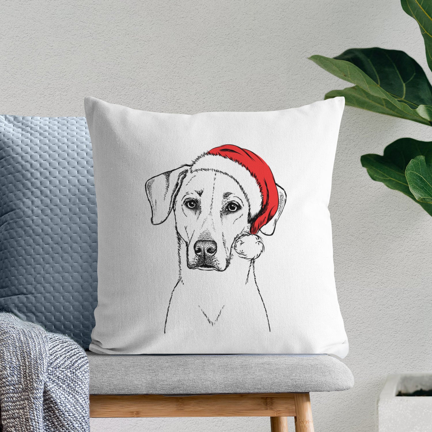 Charlie Girl the Yellow Lab - Throw Pillow Cover
