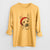 Santa Charlie the Mixed Breed - Men's Heavyweight 100% Cotton Long Sleeve