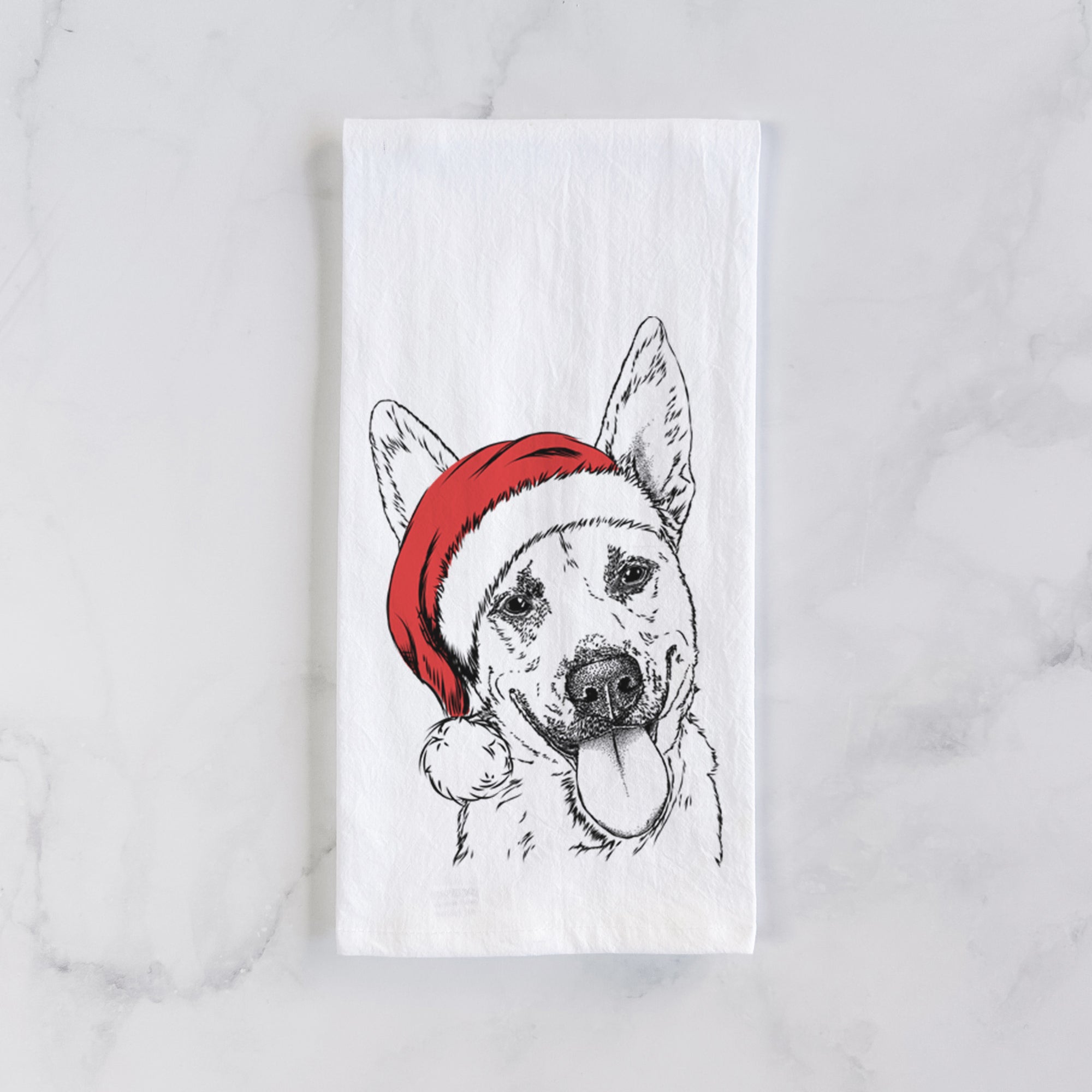 Charlie the Mixed Breed Tea Towel