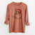 Santa Cheddar the Chinchilla - Men's Heavyweight 100% Cotton Long Sleeve