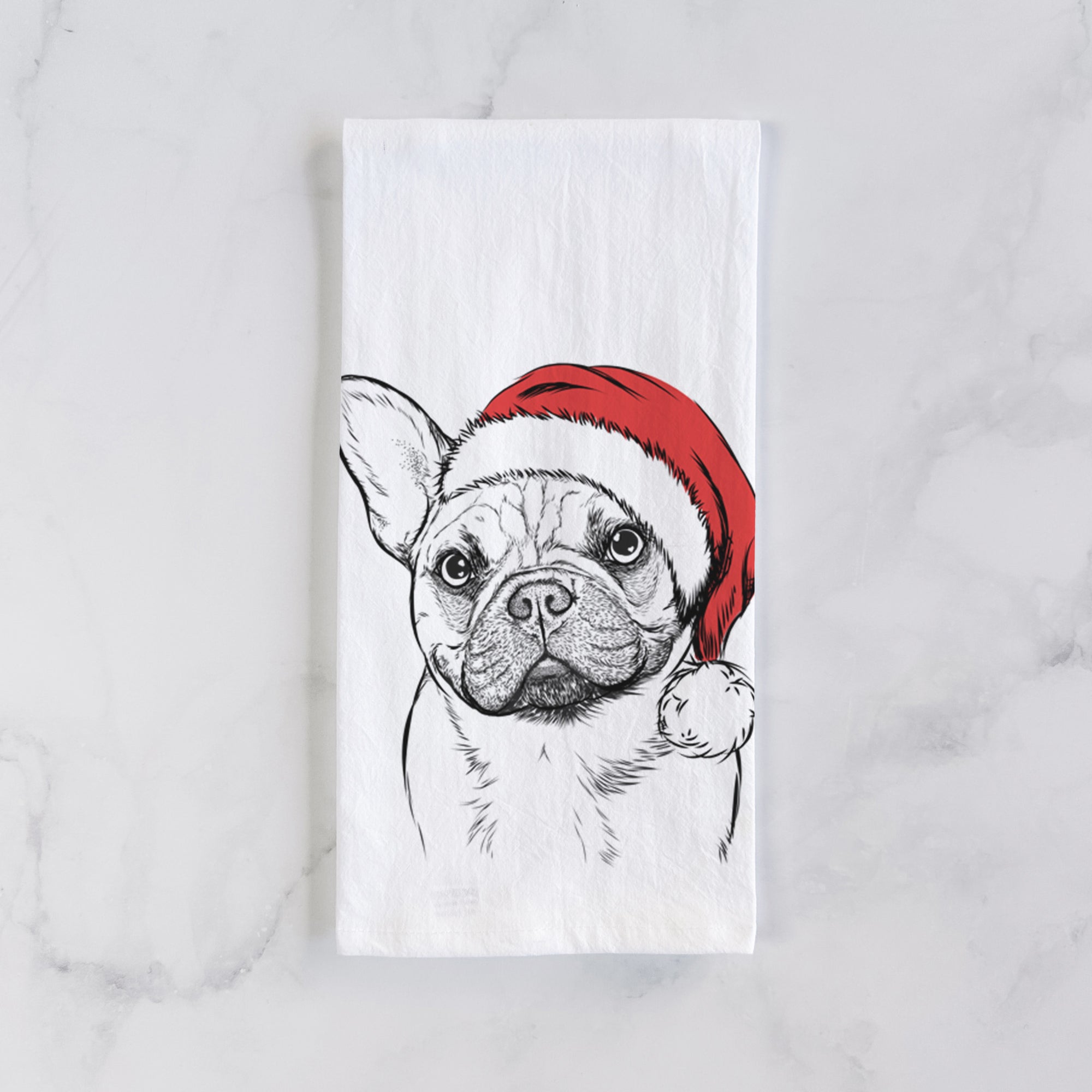 Chew Chew the French Bulldog Tea Towel