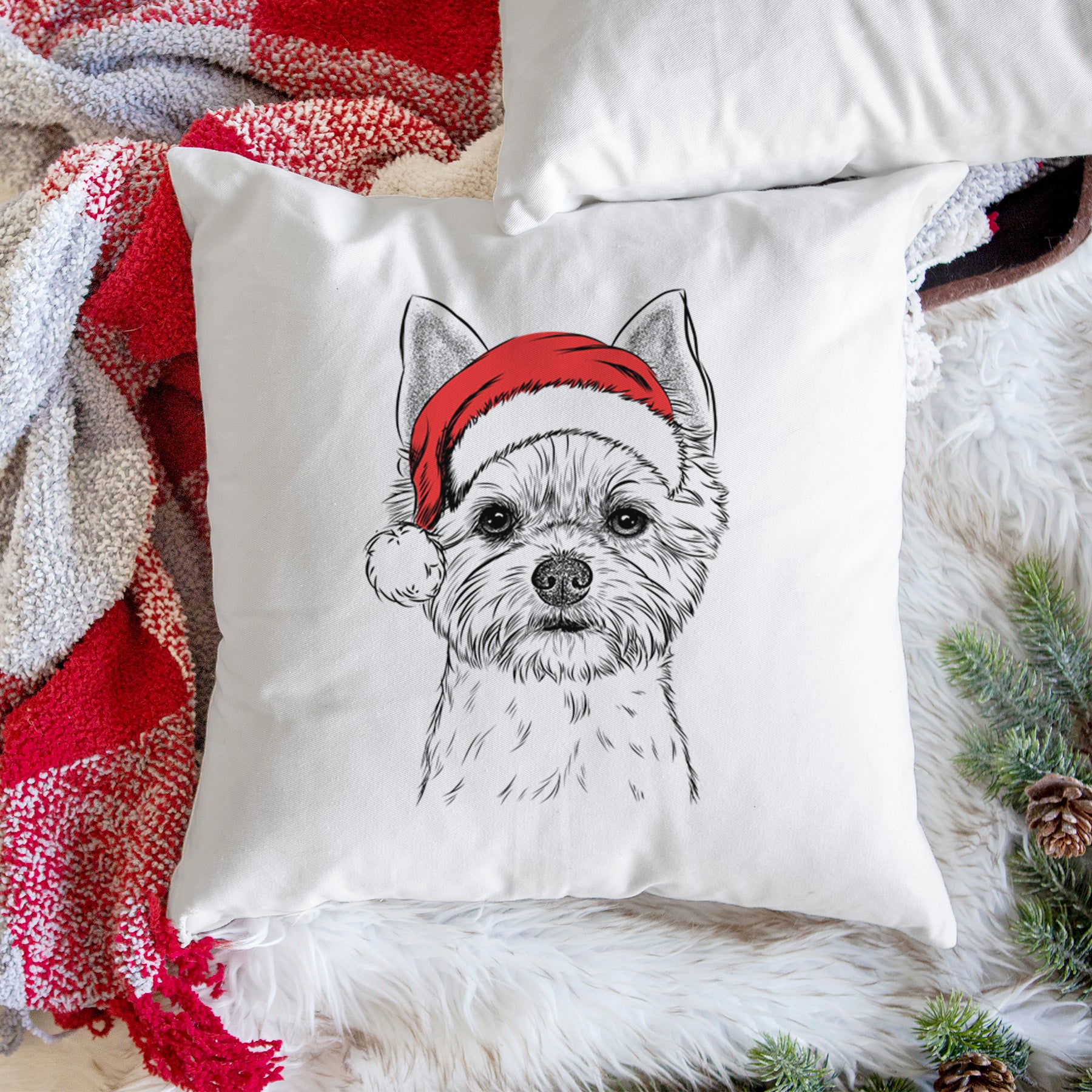 Chewy the Yorkshire Terrier - Throw Pillow Cover
