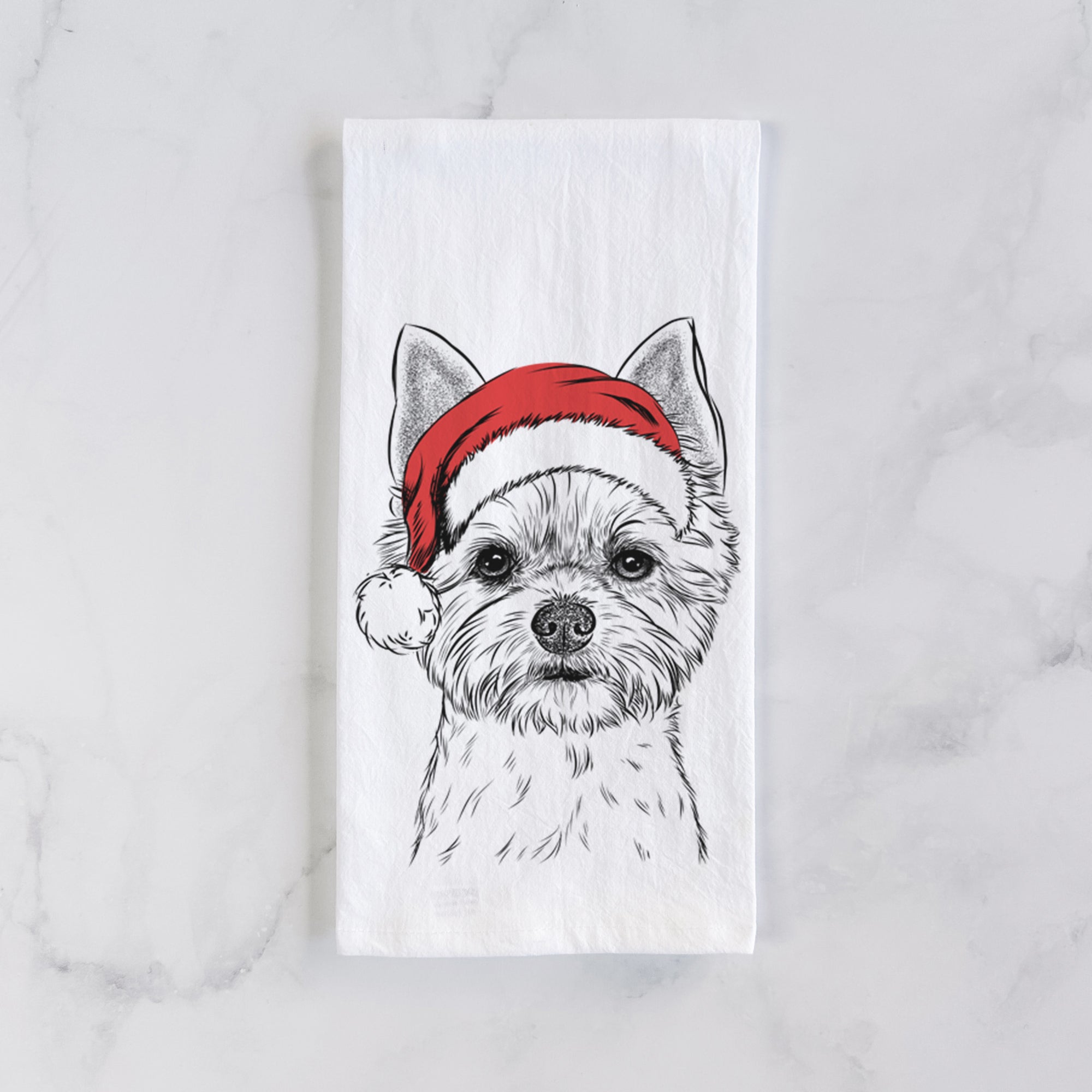 Chewy the Yorkshire Terrier Tea Towel