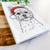 Chewy the Yorkshire Terrier Tea Towel