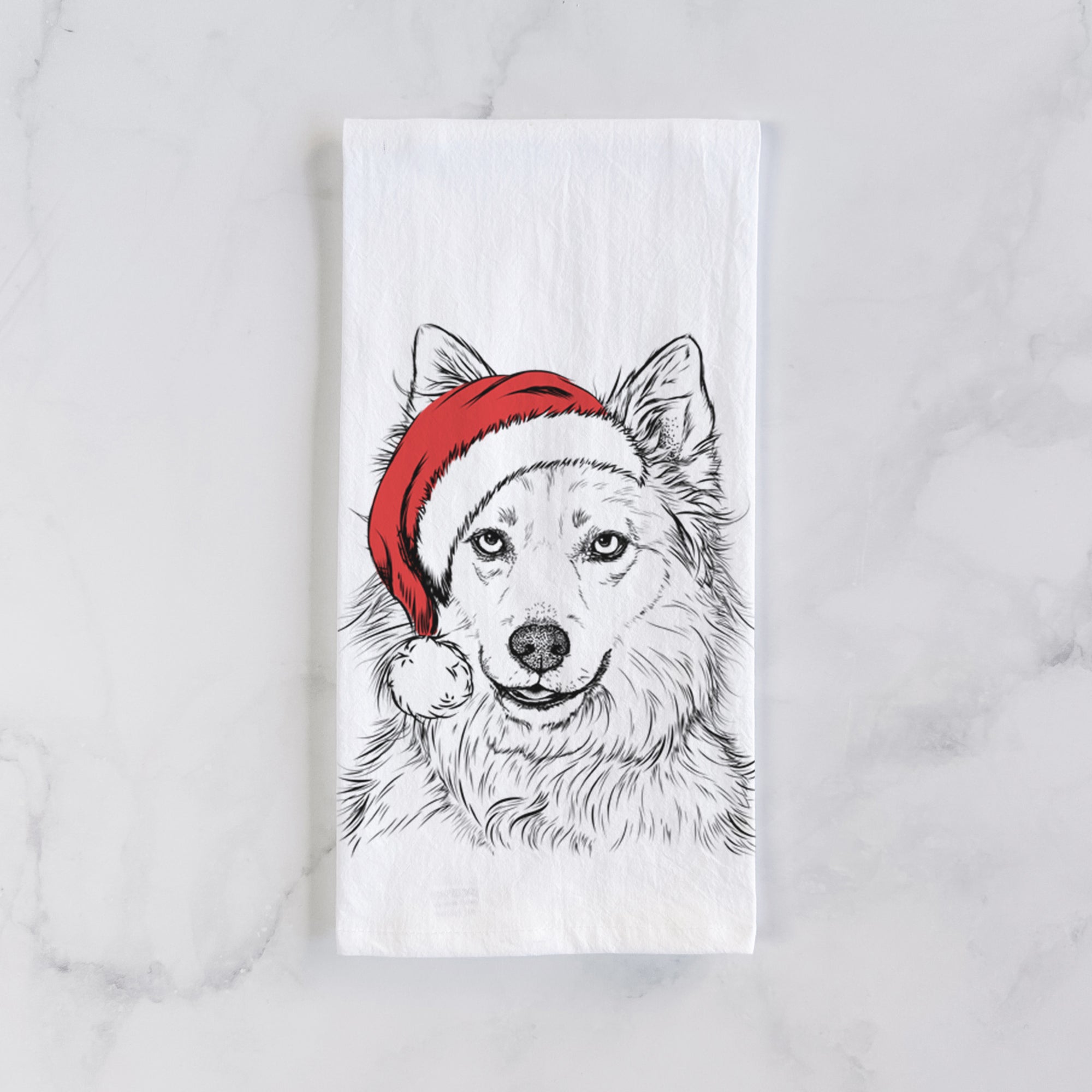 Chia the Samoyed Husky Mix Tea Towel