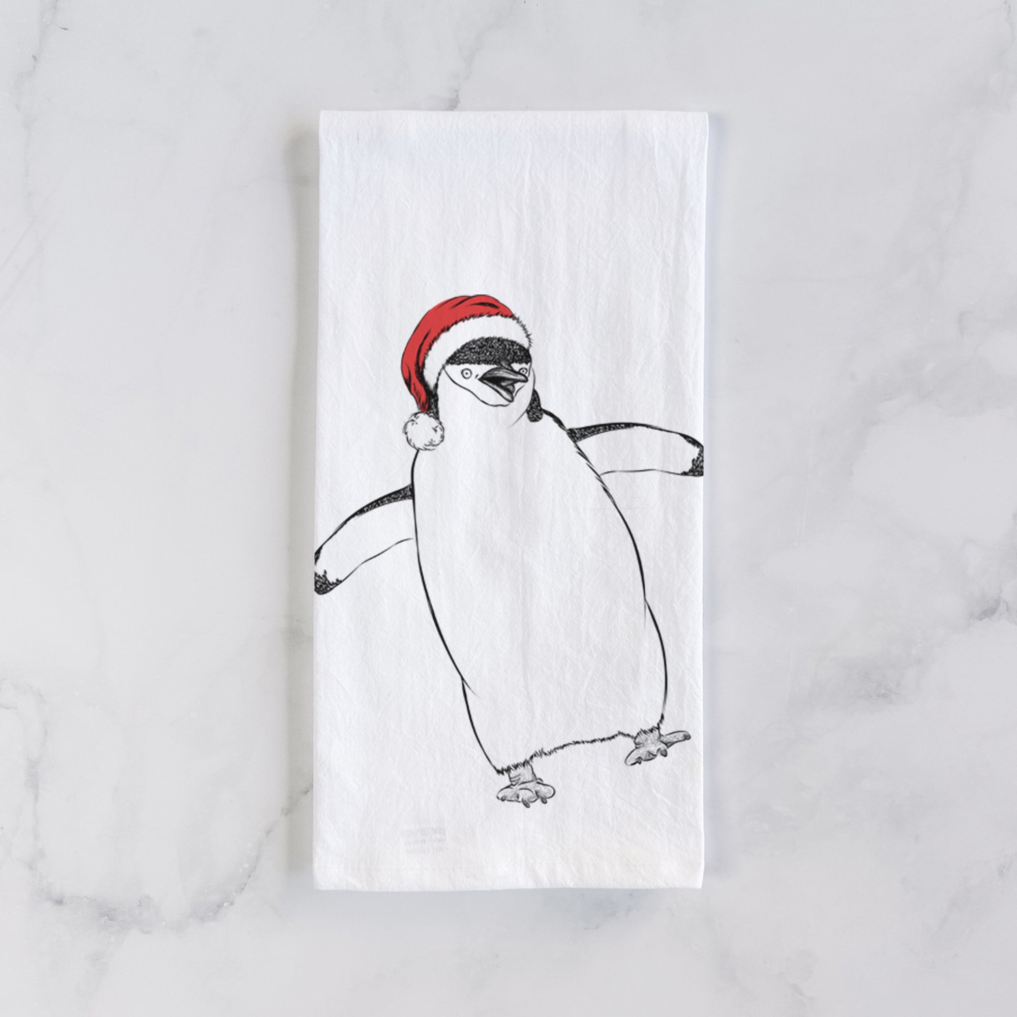 Chive the Chinstrap Penguin Tea Towel