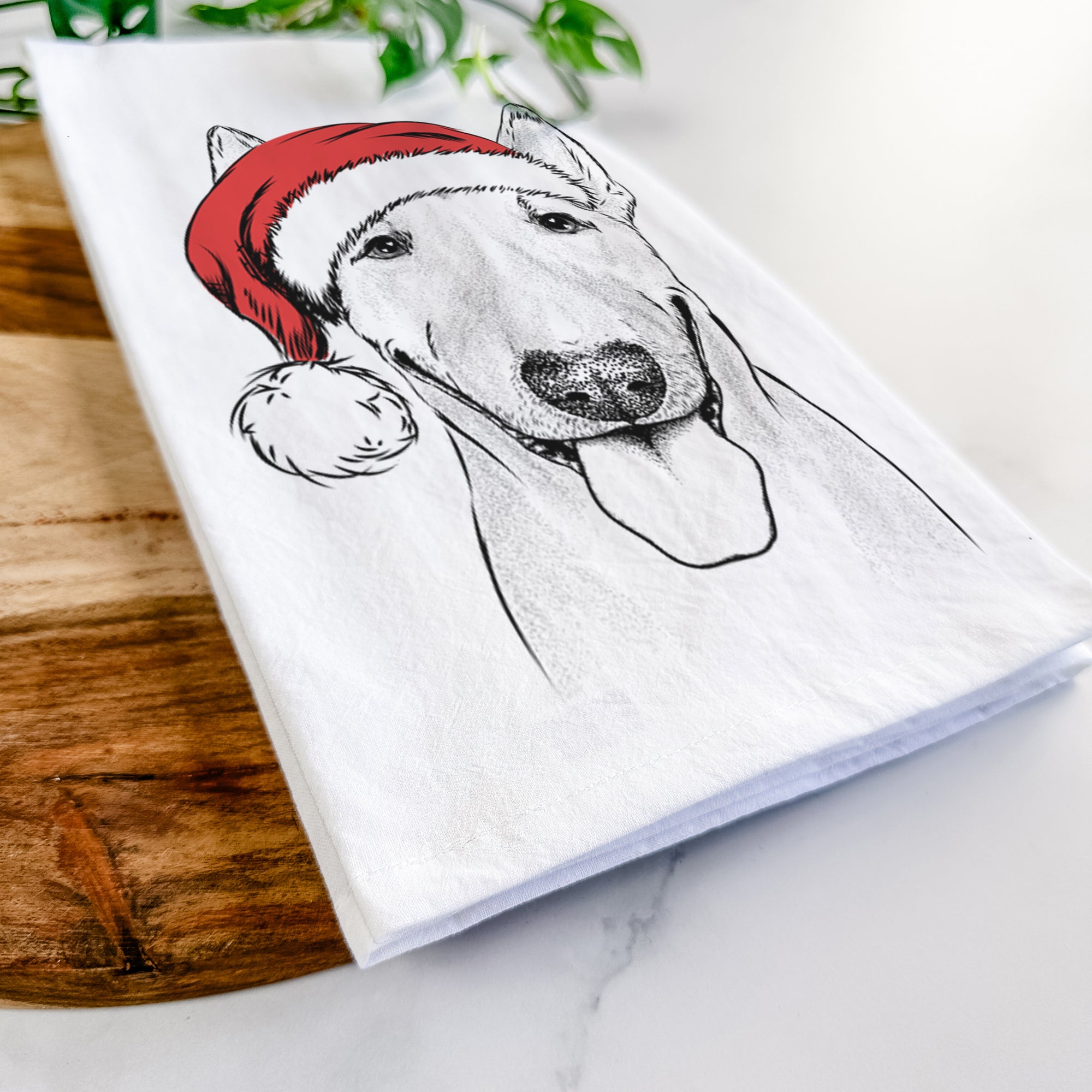 Chloe the Bull Terrier Tea Towel