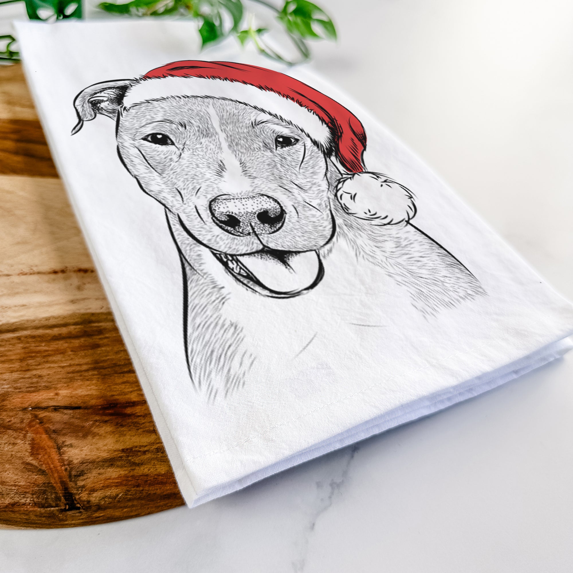 Claiborne the American Staffordshire Terrier Tea Towel