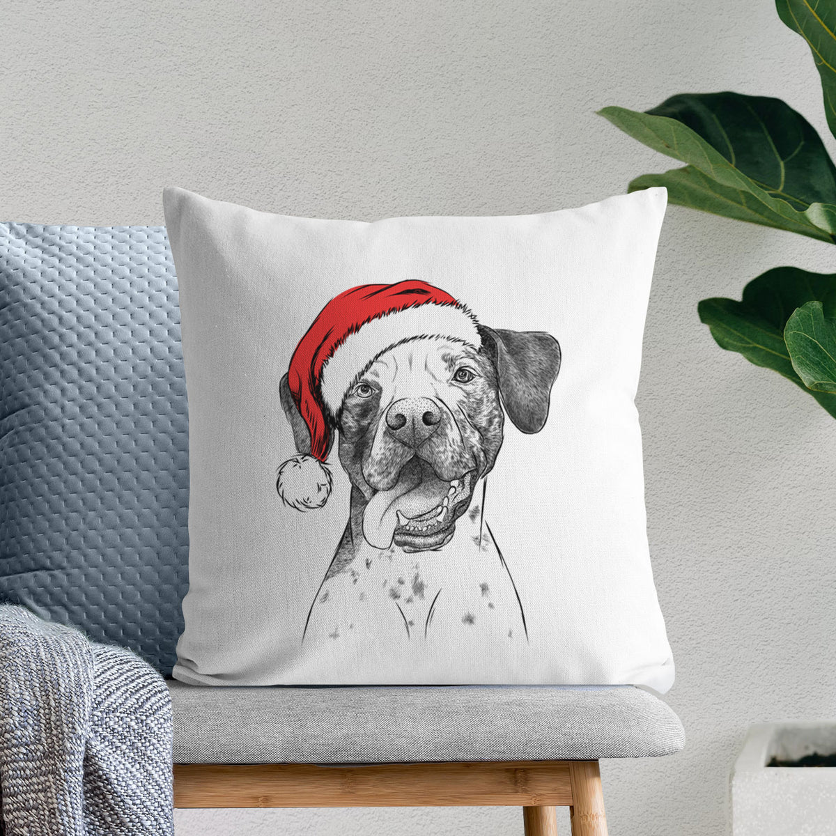 Cola the Catahoula - Throw Pillow Cover