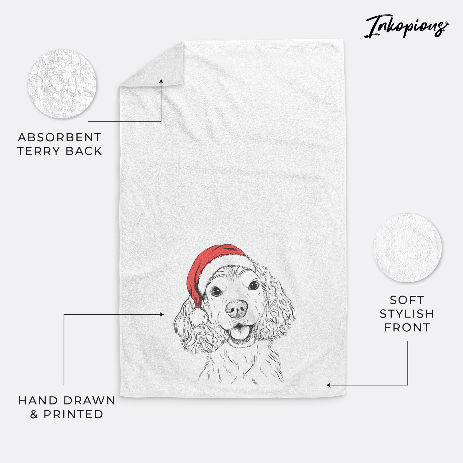 Cricket the American Cocker Spaniel Premium Hand Towel