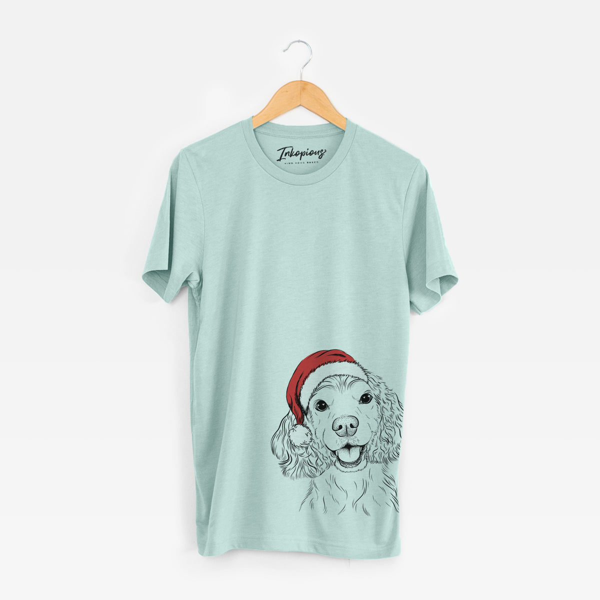 Santa Cricket the American Cocker Spaniel - Unisex Crewneck