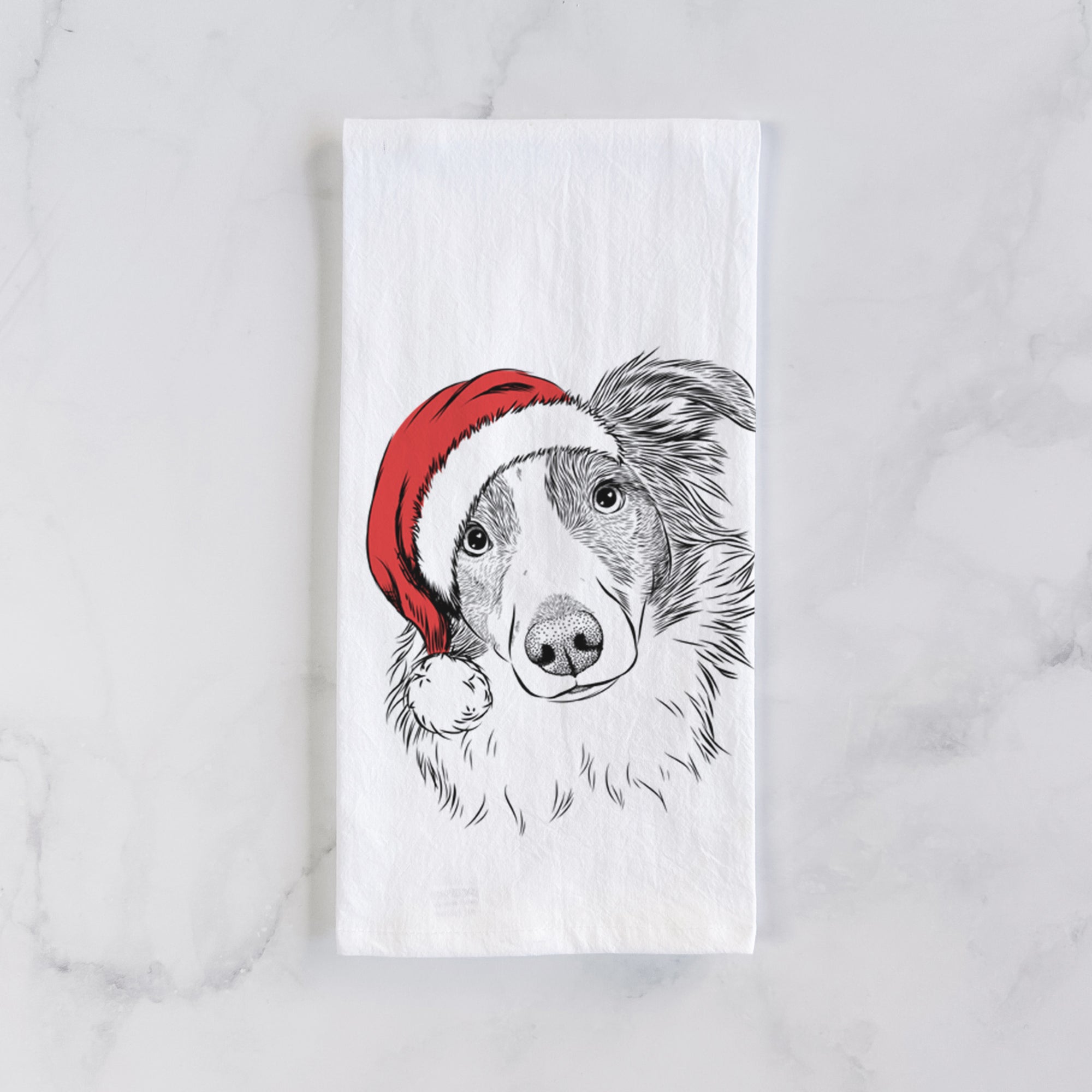 Cyclone the Australian Shepherd Tea Towel