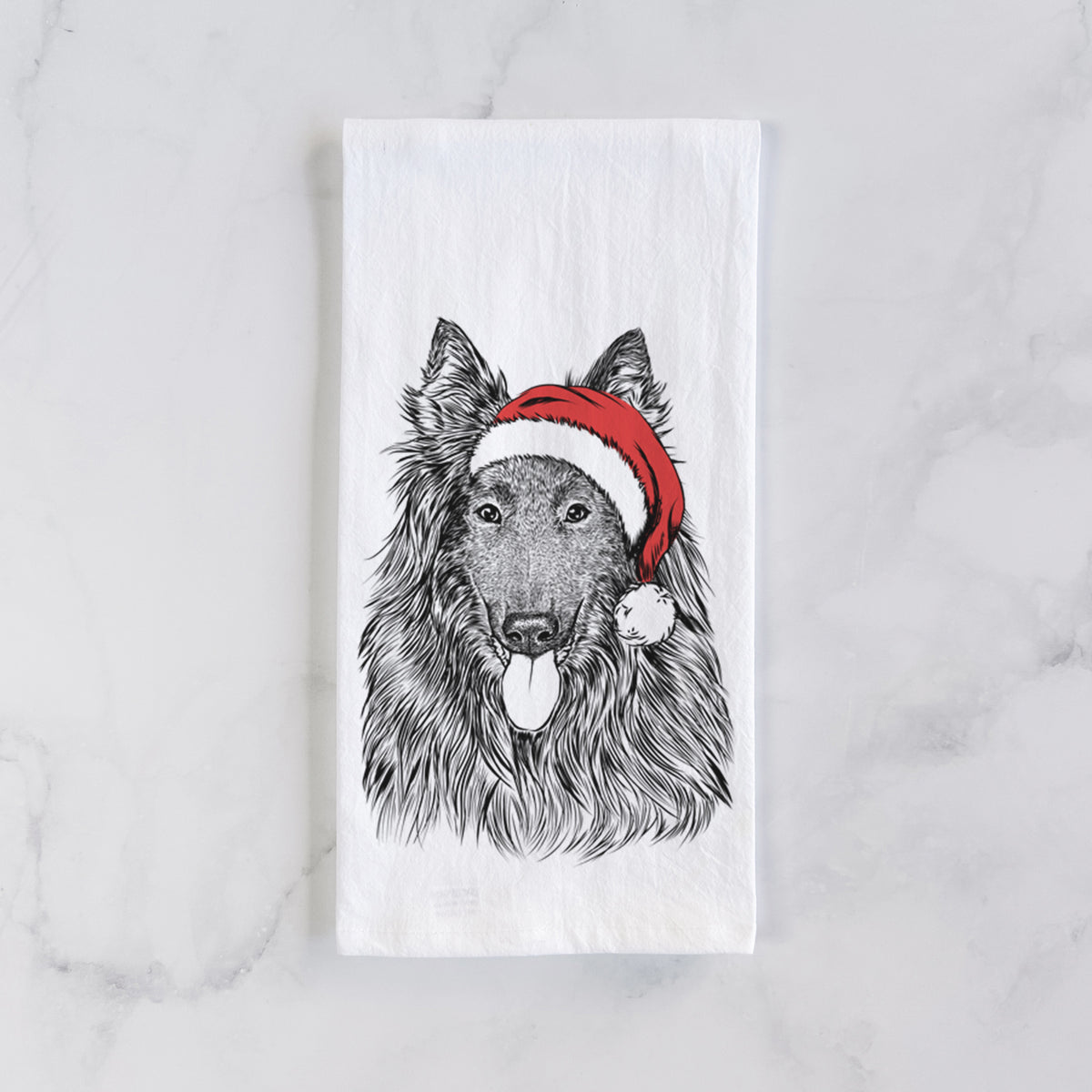 Daan the Belgian Shepherd Tea Towel