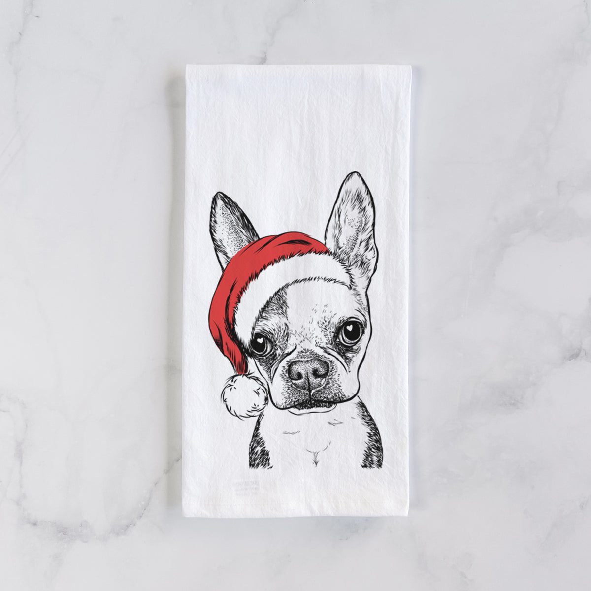 Daisy the Boston Terrier Tea Towel