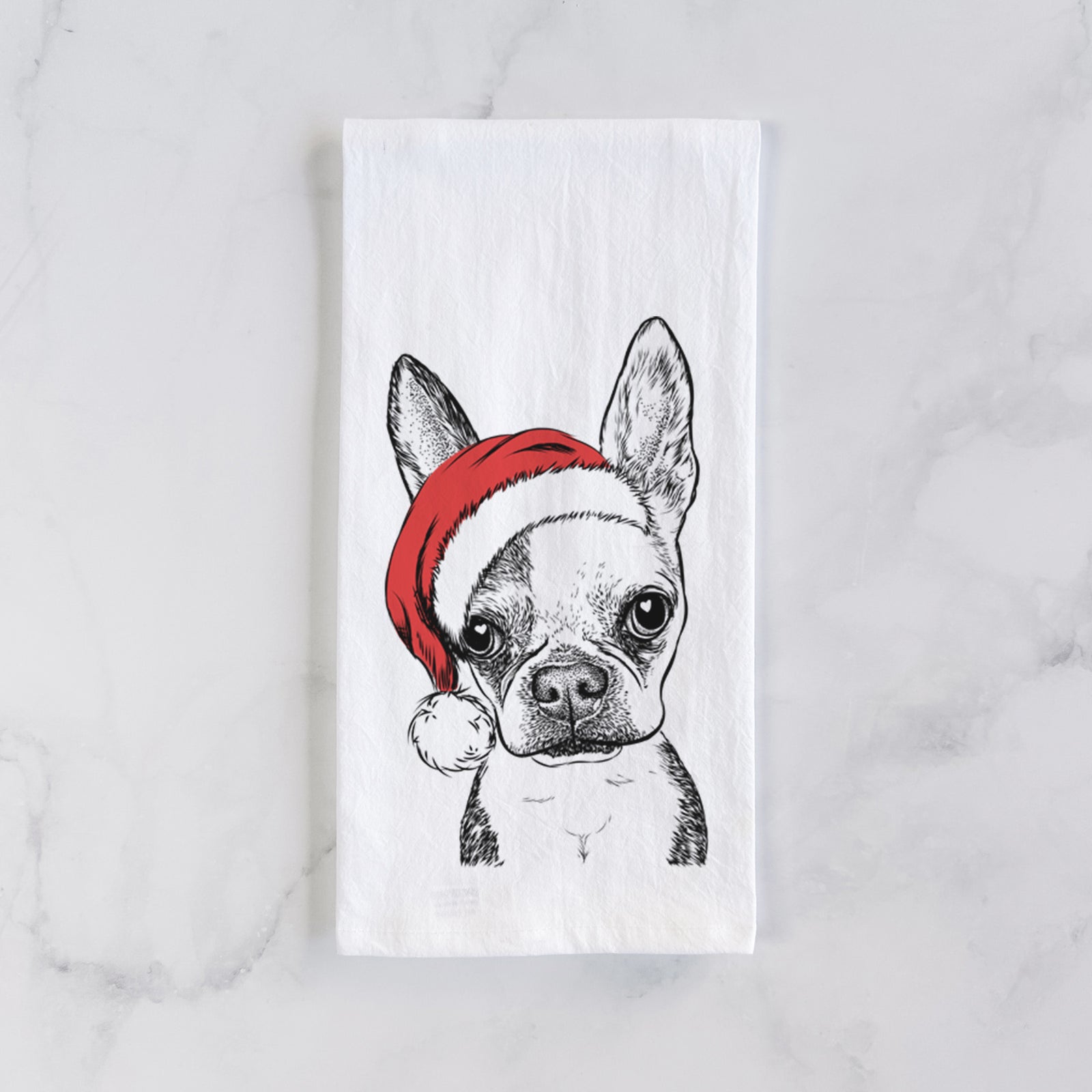 Daisy the Boston Terrier Tea Towel