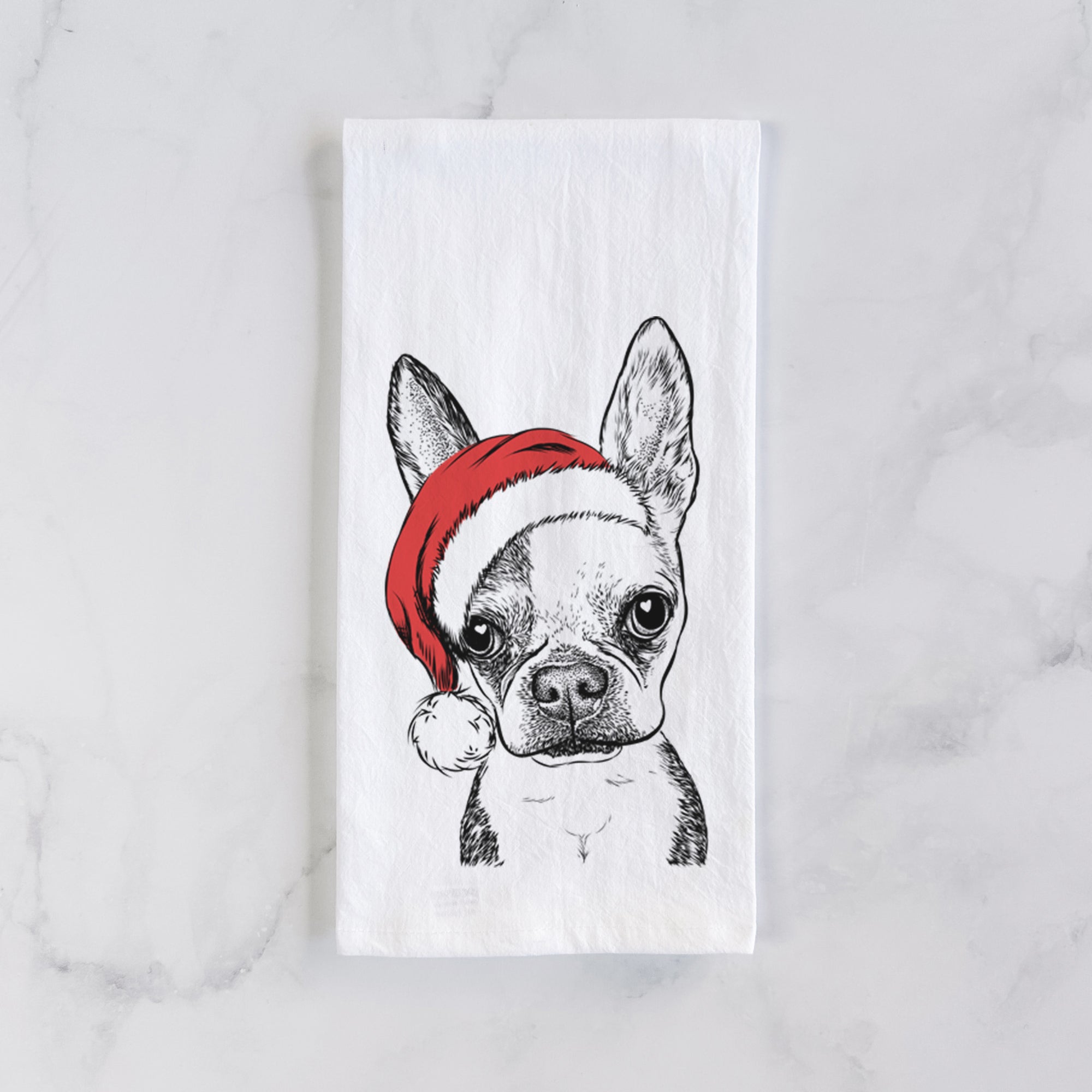 Daisy the Boston Terrier Tea Towel