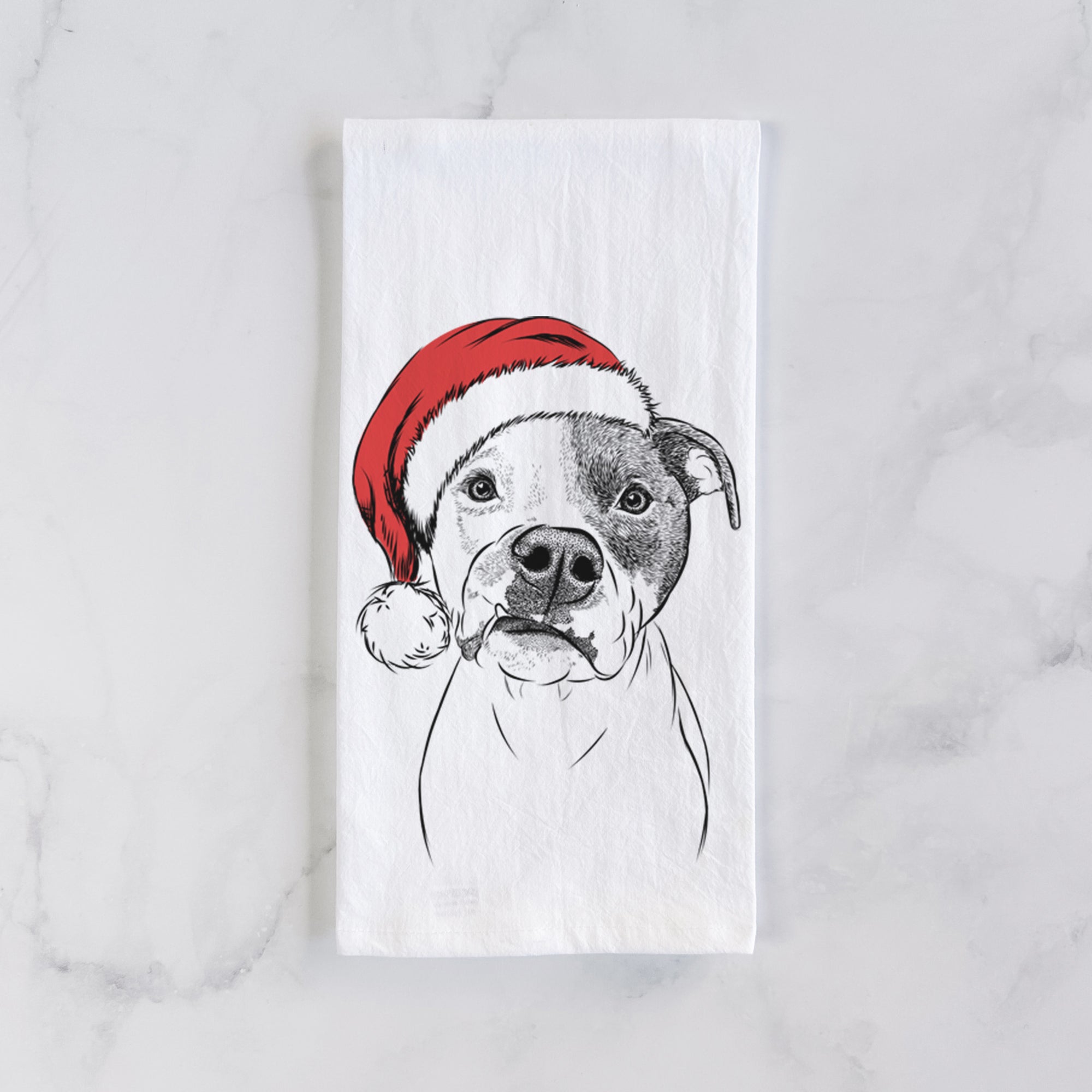 Dexter the Pitbull Tea Towel