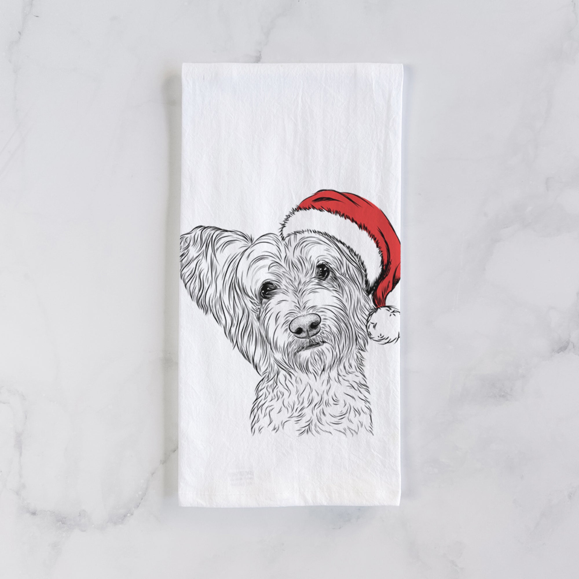 Dexter the Terrier Mix Tea Towel