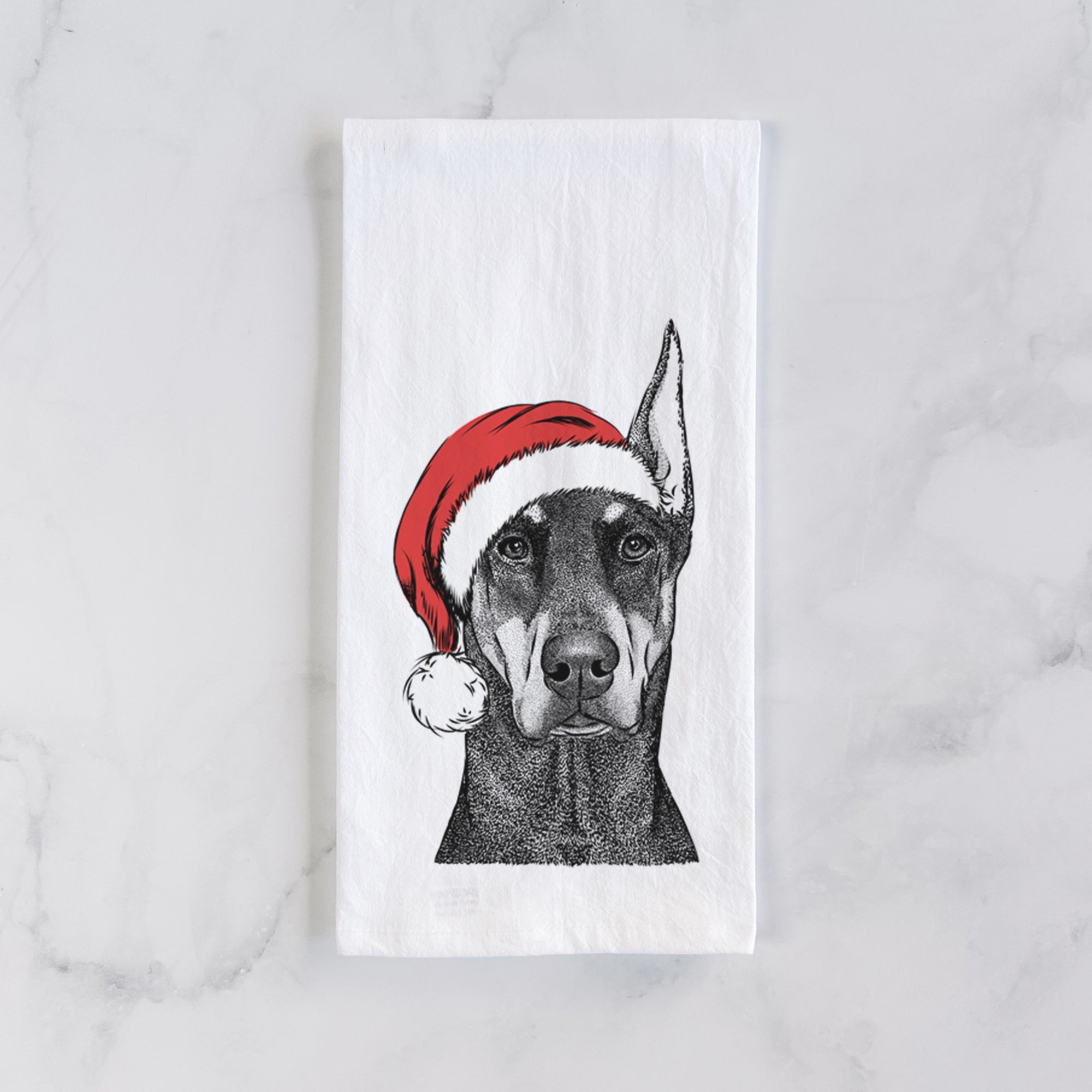 Drake the Doberman Pinscher Tea Towel