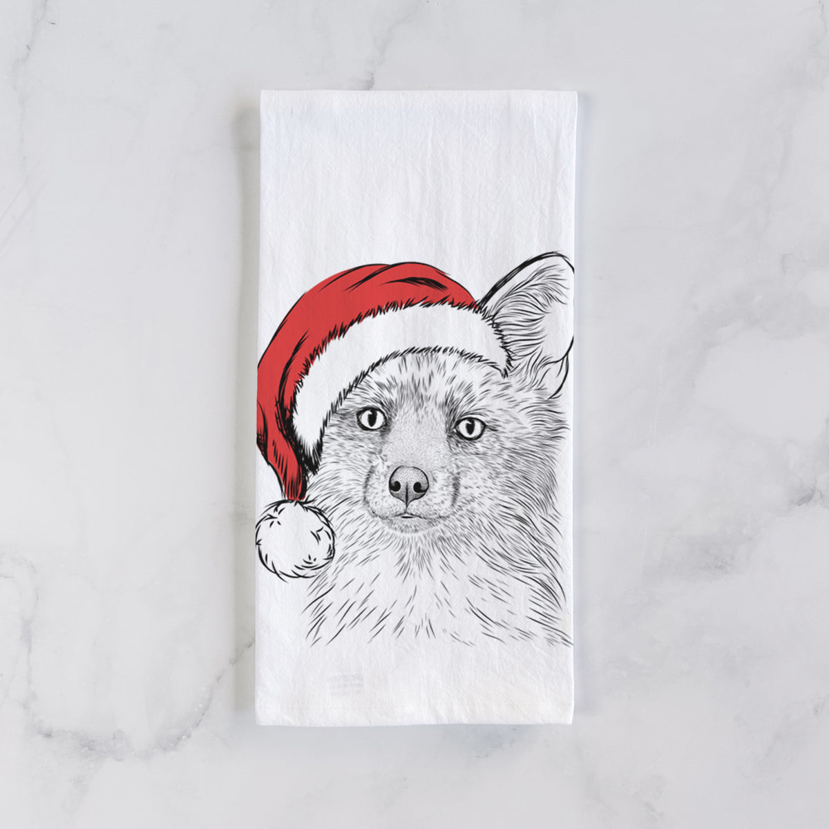 Drax the Red Fox Tea Towel