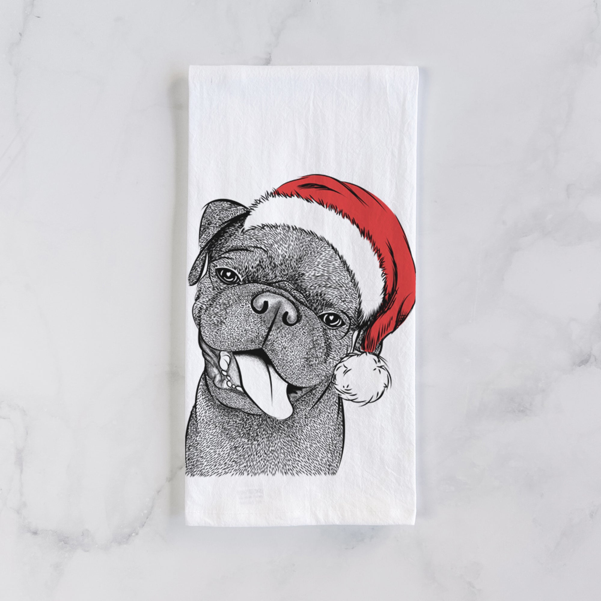 Dudley Danger the Pug Tea Towel