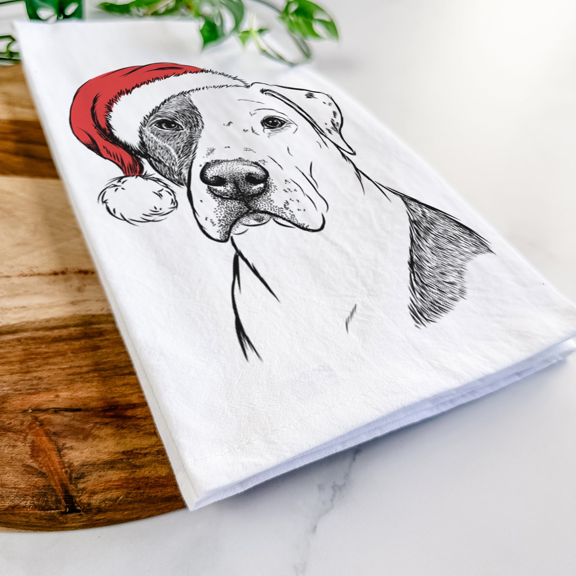 Duke the American Staffordshire Terrier Mix Tea Towel