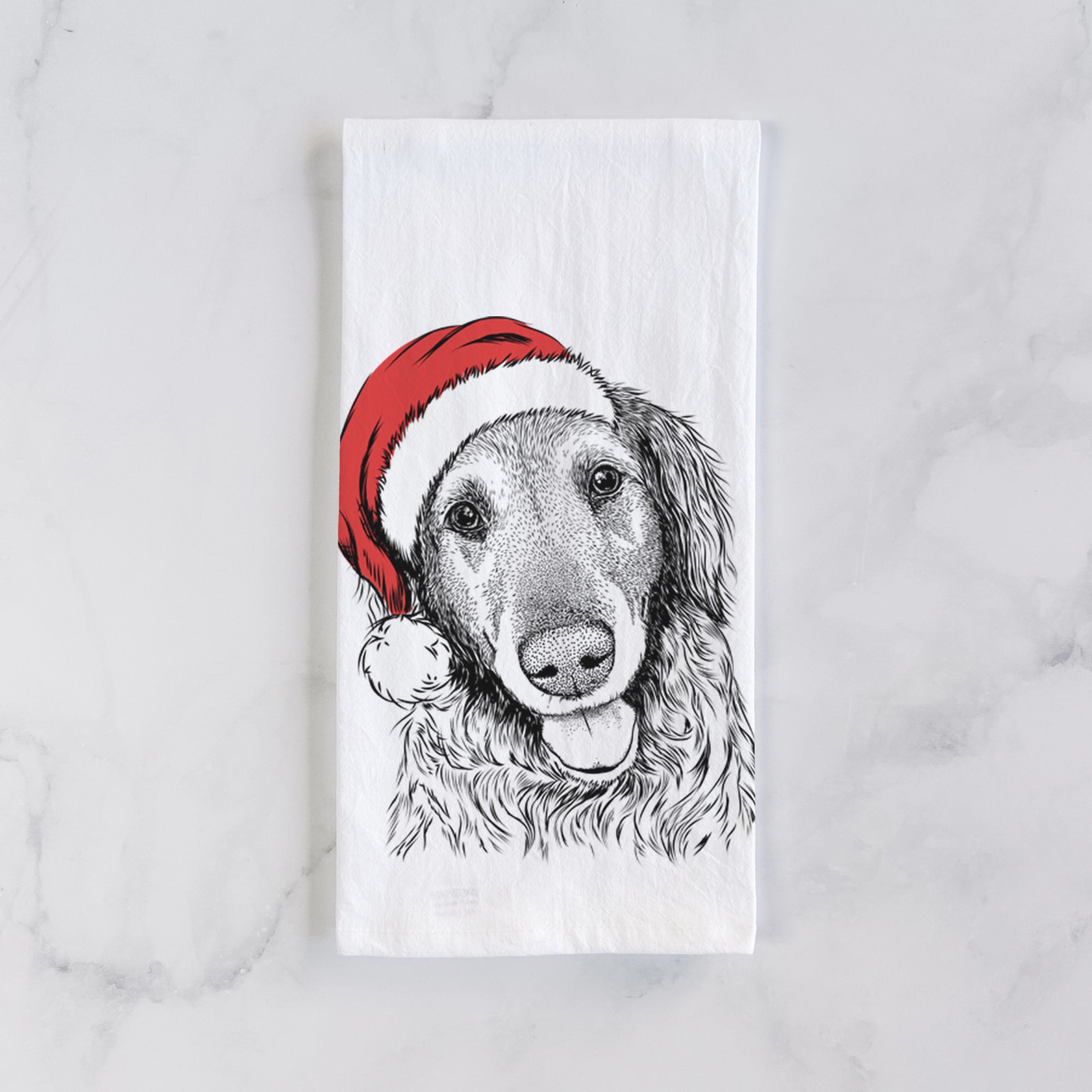 Duncan the Golden Retriever Tea Towel