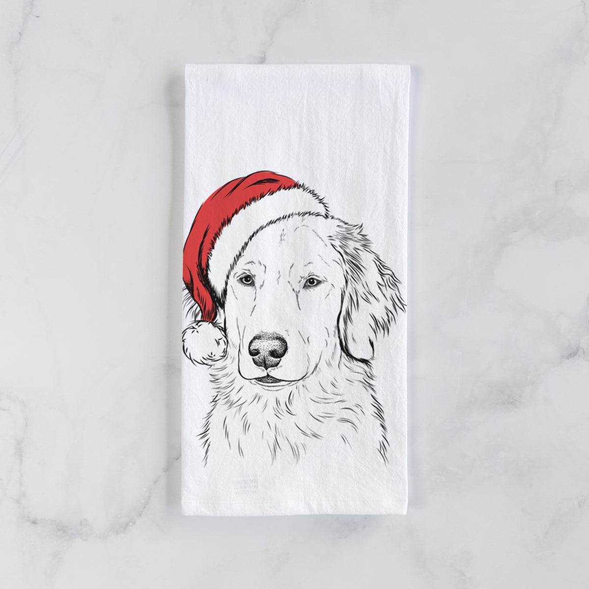 Eli the Golden Retriever Tea Towel