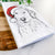 Eli the Golden Retriever Tea Towel