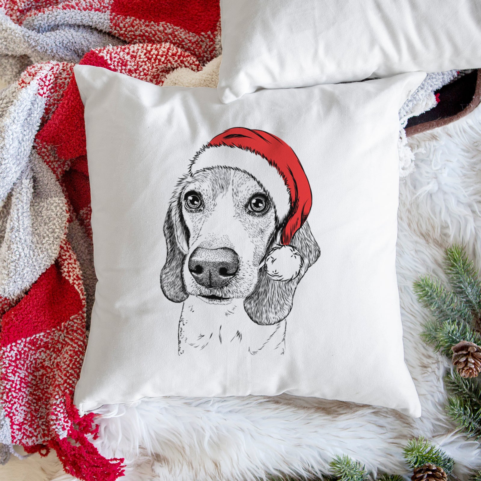 Hutch the English Setter - Throw Pillow Cover