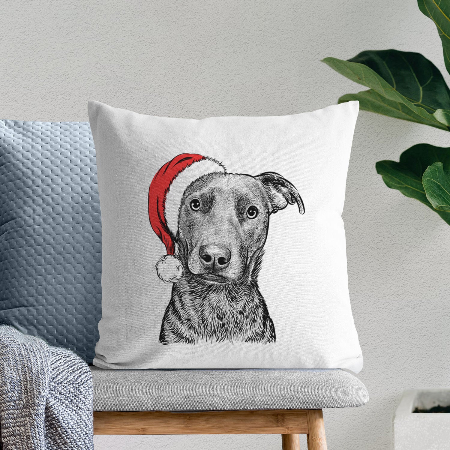 Embyr the Mixed Breed - Throw Pillow Cover