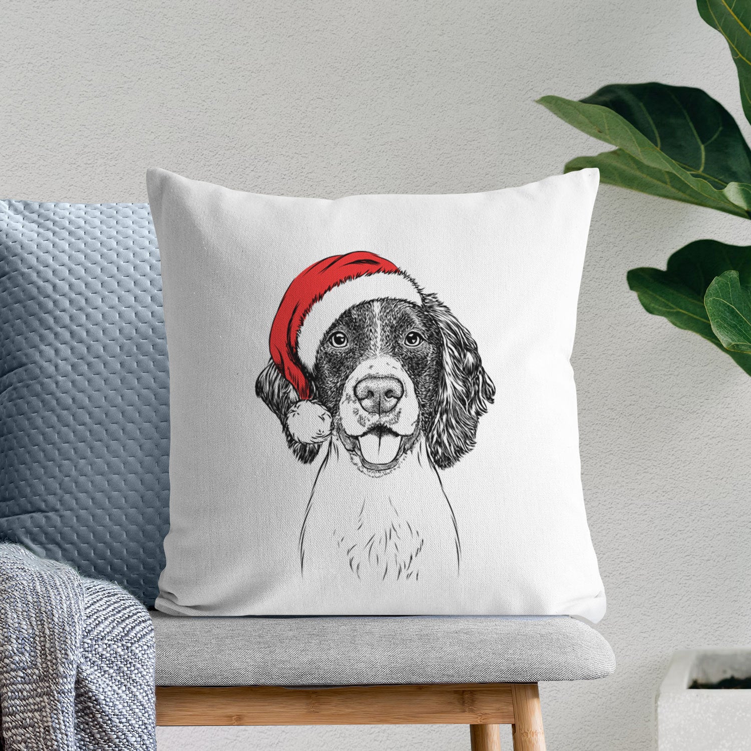 Ever the English Springer Spaniel - Throw Pillow Cover