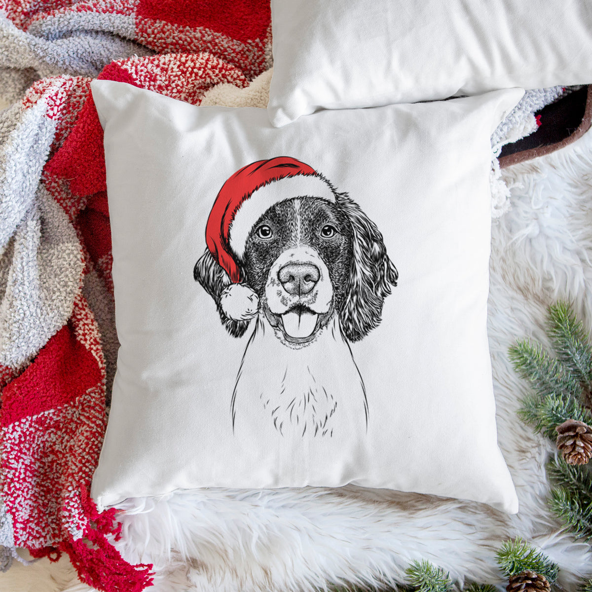 Ever the English Springer Spaniel - Throw Pillow Cover