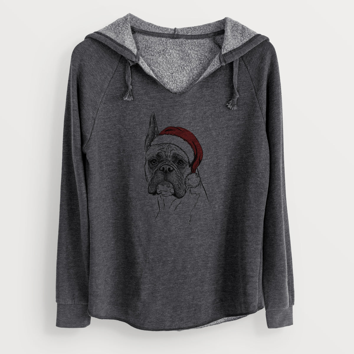 Santa Ezra the Boxer - Cali Wave Hooded Sweatshirt