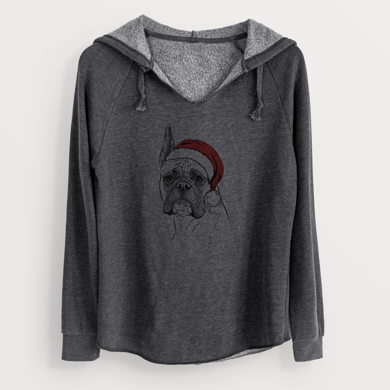Santa Ezra the Boxer - Cali Wave Hooded Sweatshirt