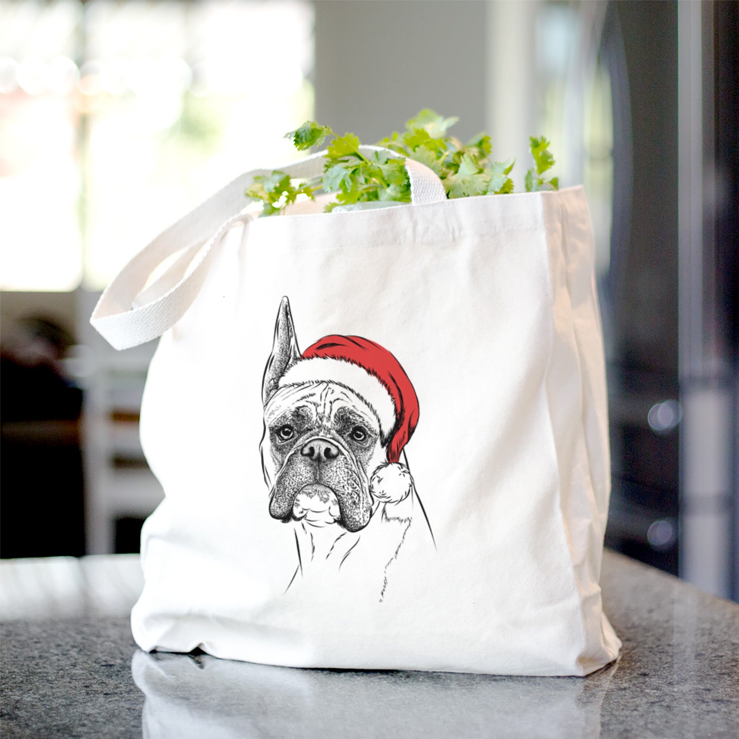 Ezra the Boxer - Tote Bag