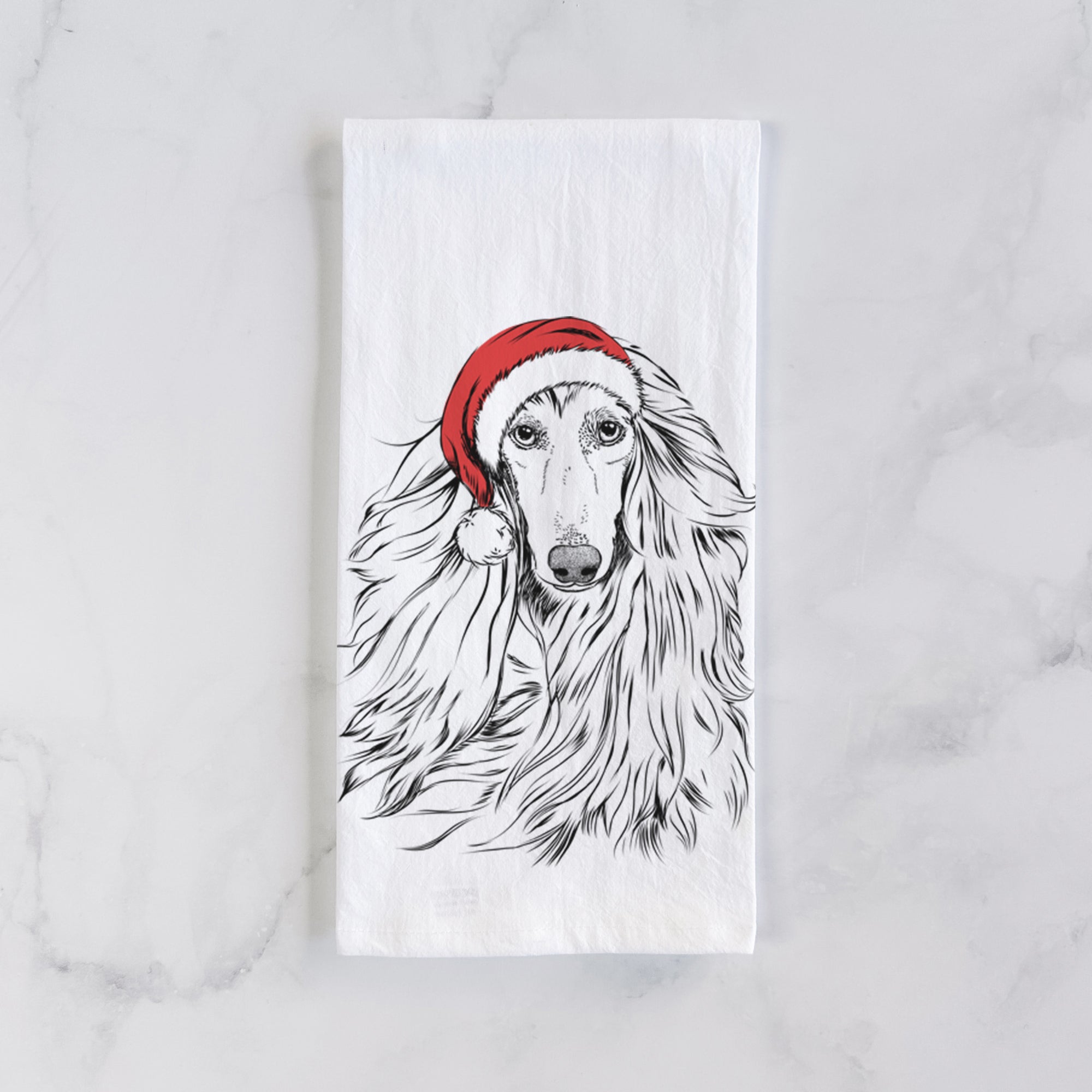 Fabio the Afghan Hound Tea Towel