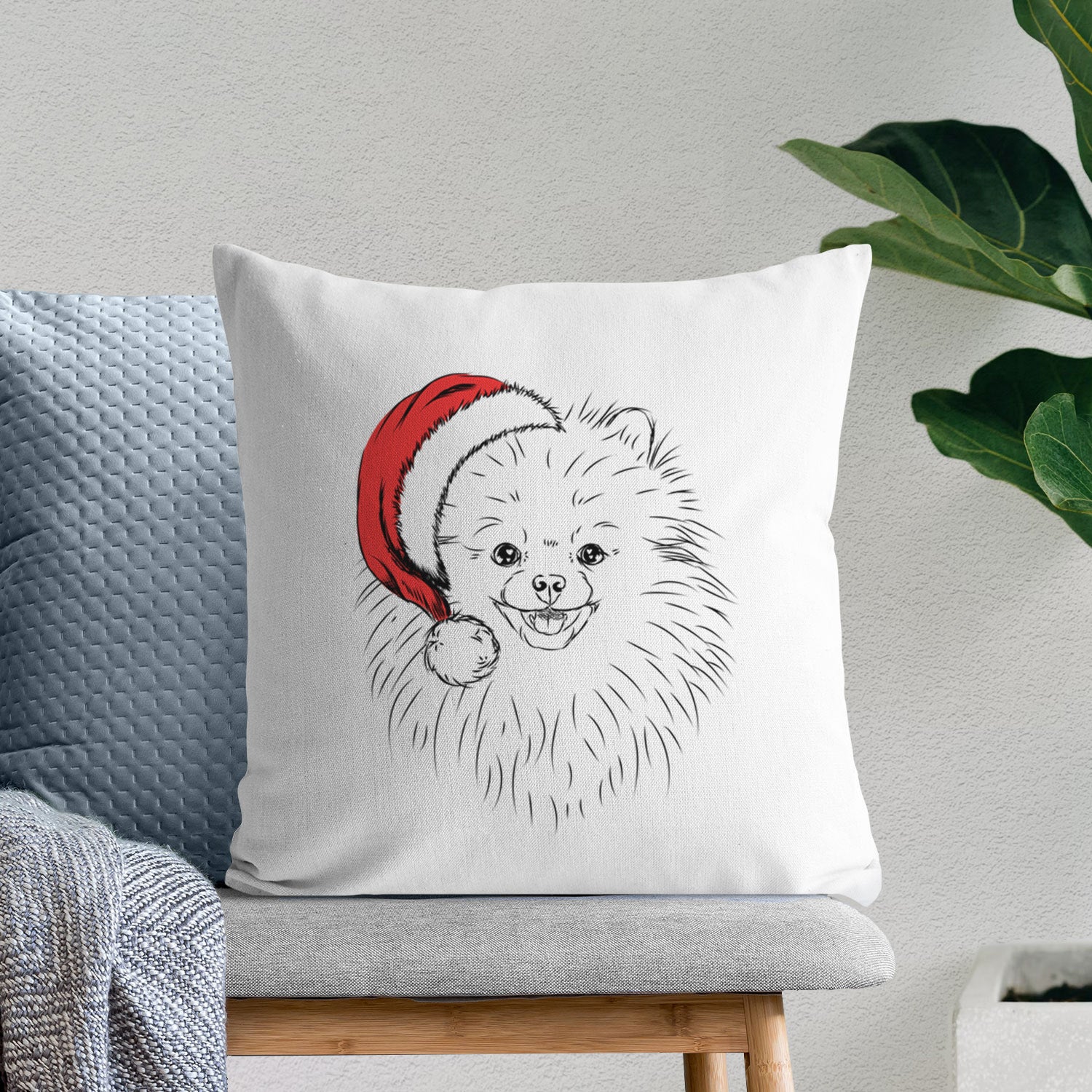 Finn the Pomeranian - Throw Pillow Cover