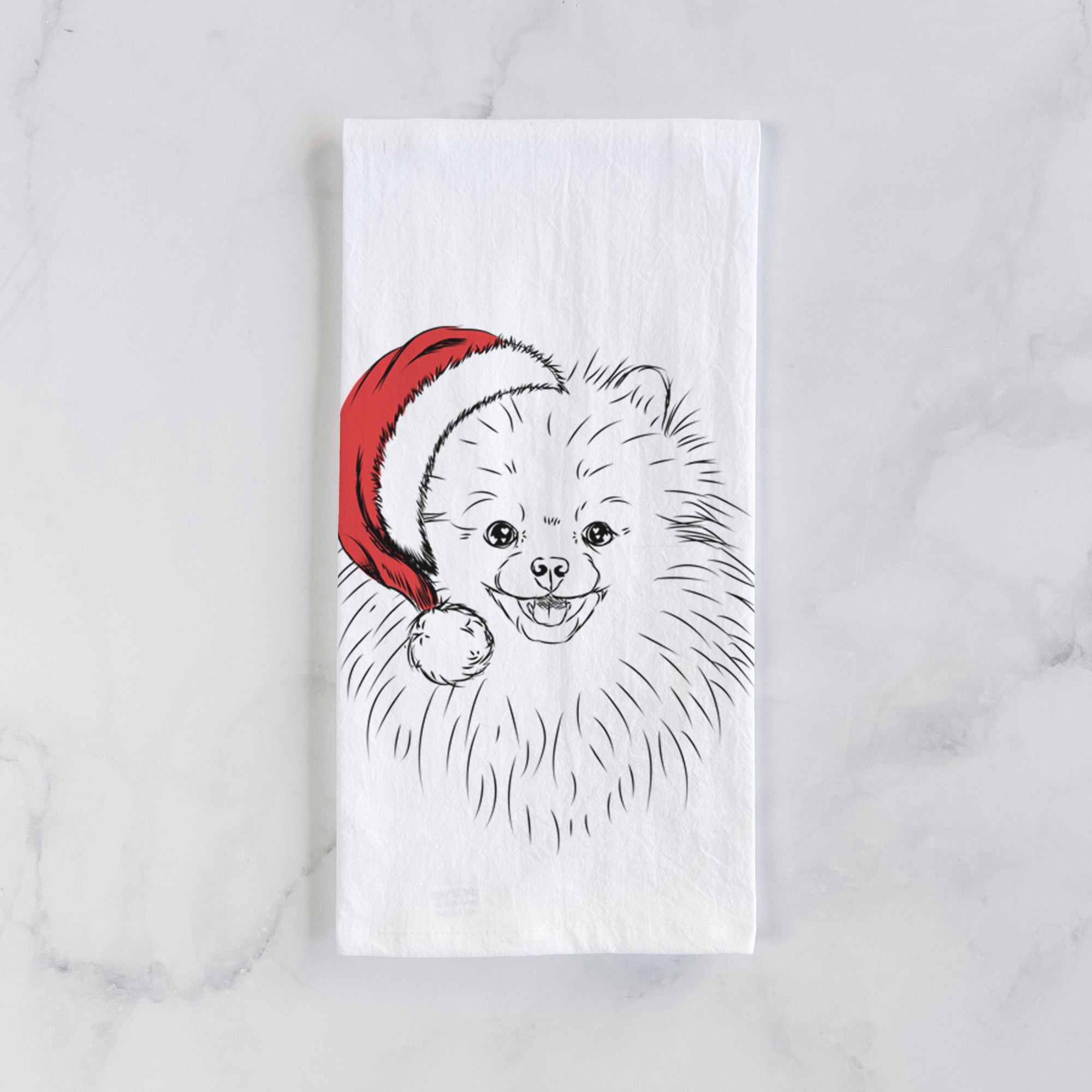 Finn the Pomeranian Tea Towel