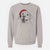 Santa Finn the Labrador Retriever - Unisex Pigment Dyed Crew Sweatshirt